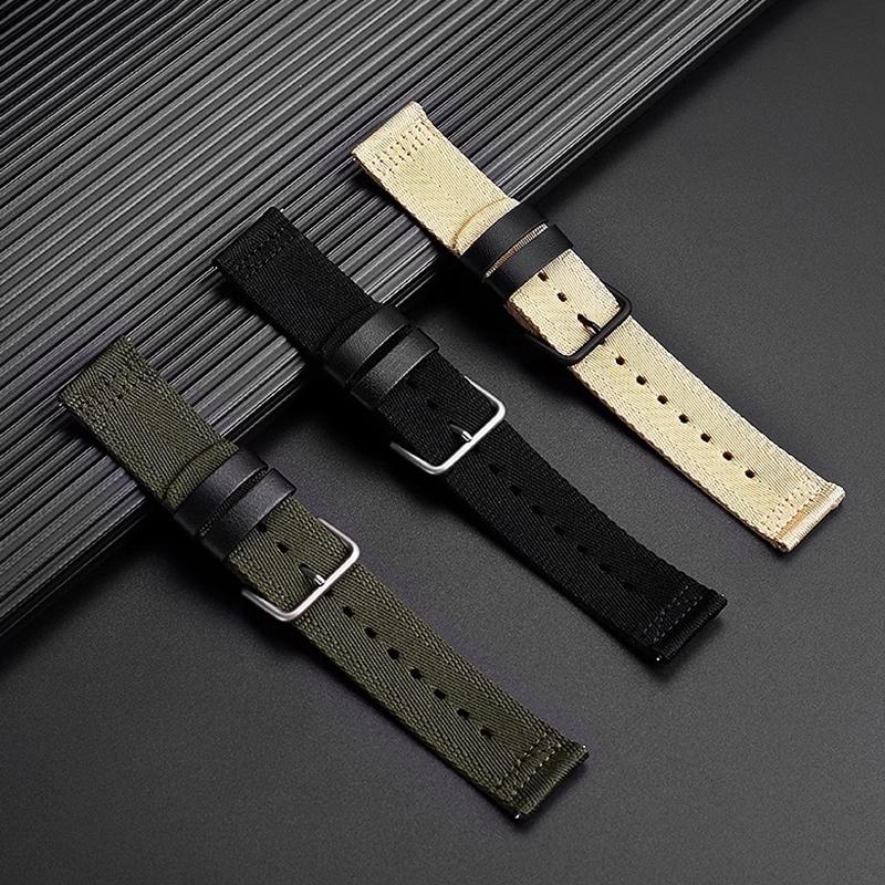 For Casio PROTREK Series PRG-601 PRG-600 PRG-650 PRW-6600Y GA2200 Breathable Nylon Canvas Strap 24mm Quick Release Wristband
