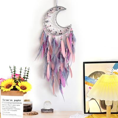 Dream Catcher Handcraft Colorful Feather Wind Chimes Wall Pendant Bedroom Living Room Decoration Festival Party Gifts Home Decor