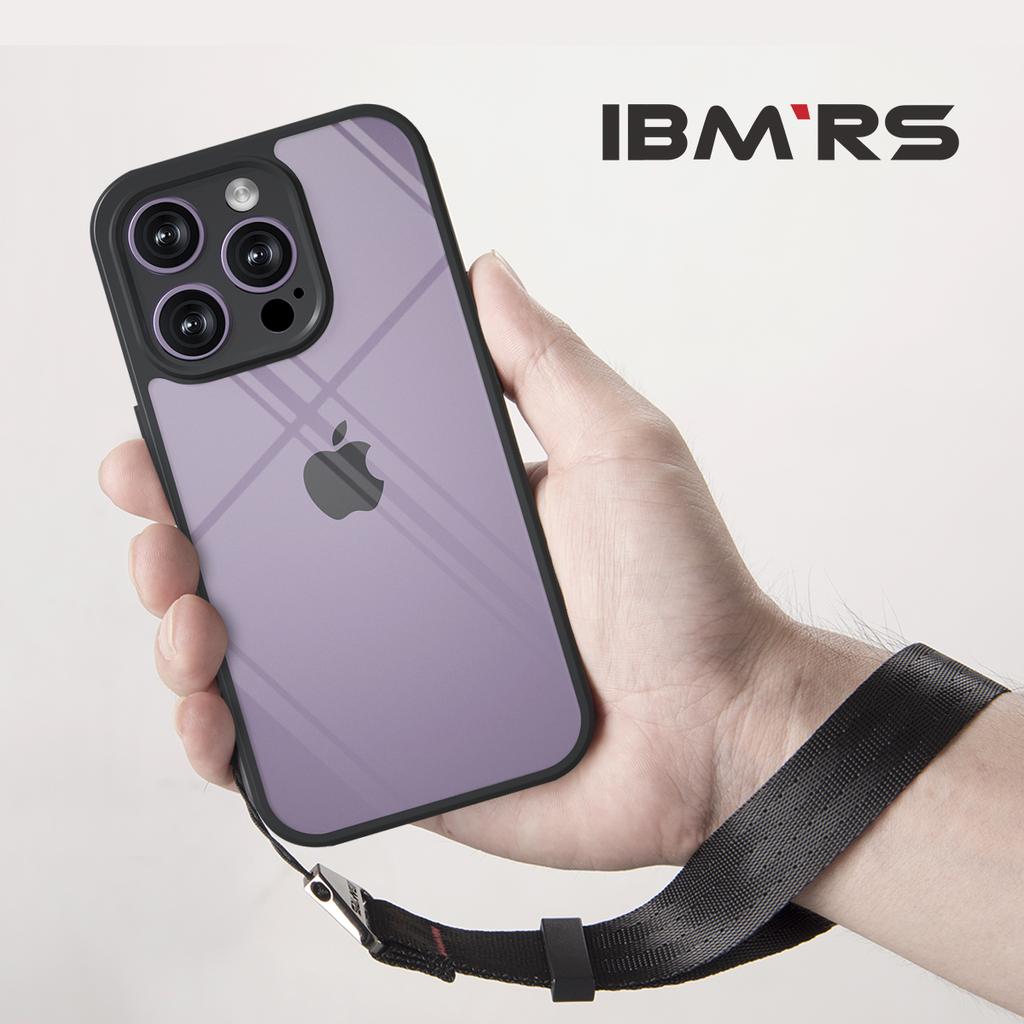 (Comes with wrist strap)IBMRS for Apple iPhone 14 pro Case 6.1 Inches camo Transparent Hard Back Shockproof TPU Frame Case