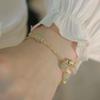 Niche deign girlfriend national tyle gold ilk bell pendant bracelet bracelet pecial gift