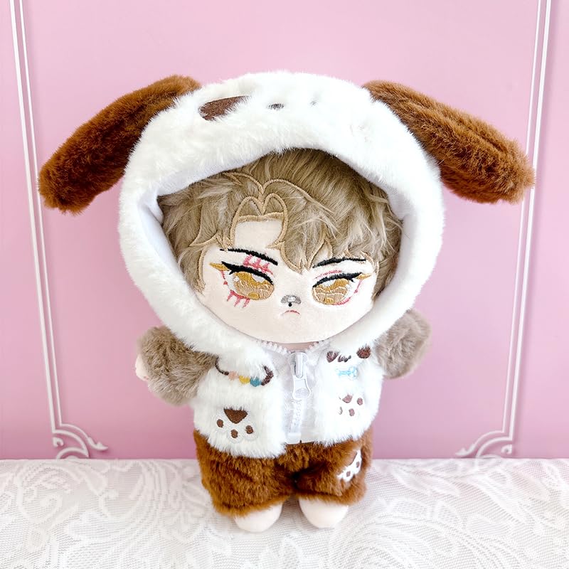 [Plush Clothes][For 20cm Plush Toys] Fluffy Plush Costume [Hoodie & Pants Set] Dog G.triger G-Trigger Oshi-Nui (Plush Toy) [Product]