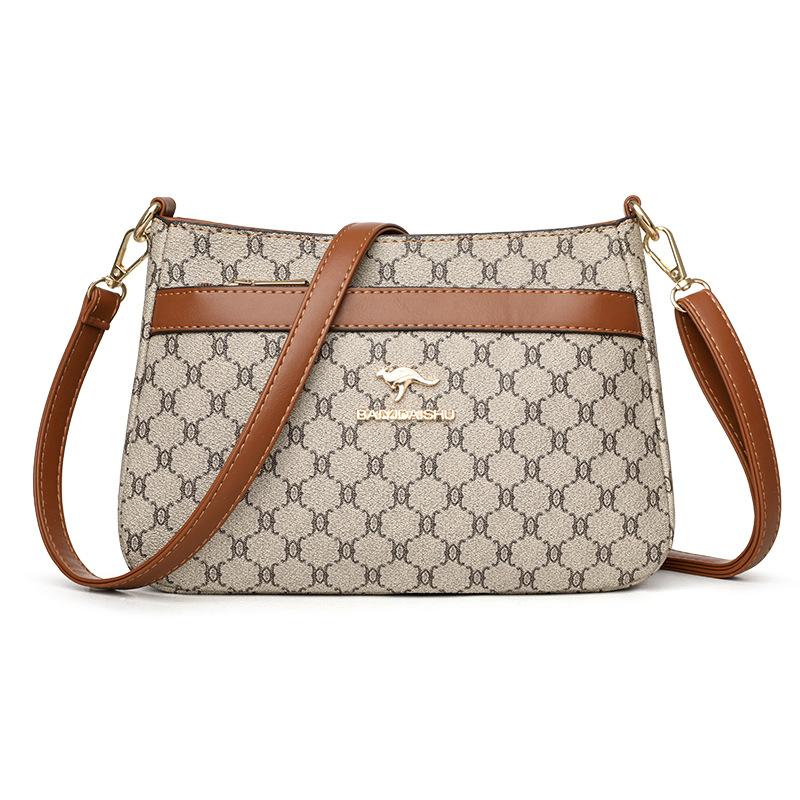 mall bag women's new trendy versatile shoulder messenger bag multi-layer large-capacity bag storage