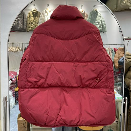2024 Women's Korean Style Short Stand Collar Down Jacket - Warm, Trendy White Duck Down Puffer Coat, Medium Thickness.