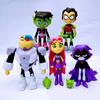 Teen Go Titans To The Movies Robin Cyborg Beast Boy Raven Action Figure Toy 7pcs