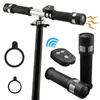 USB Rechargeable Handlebar End Light Bike Handlebar Grip with LED Light Scooter Handle Grip Turn Signal Warning Light