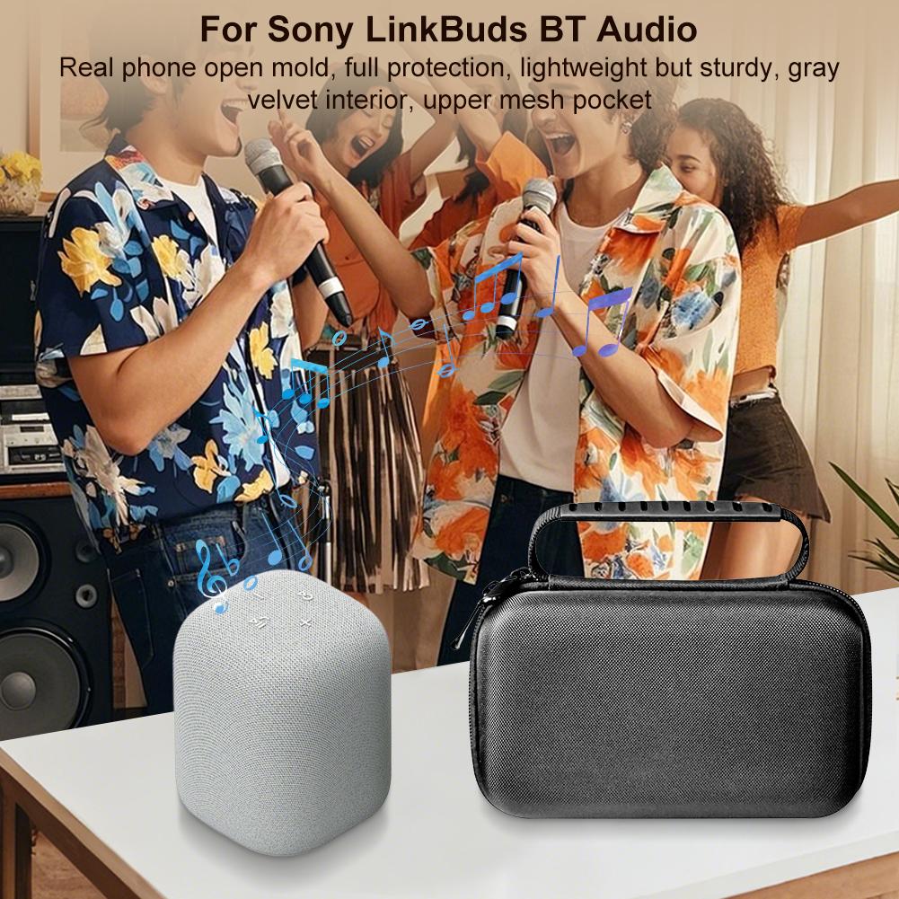 Hard Carrying Case Shockproof Portable Carrying Storage Bag Protective Case for Sony LinkBuds Bluetooth-Compatible Speaker