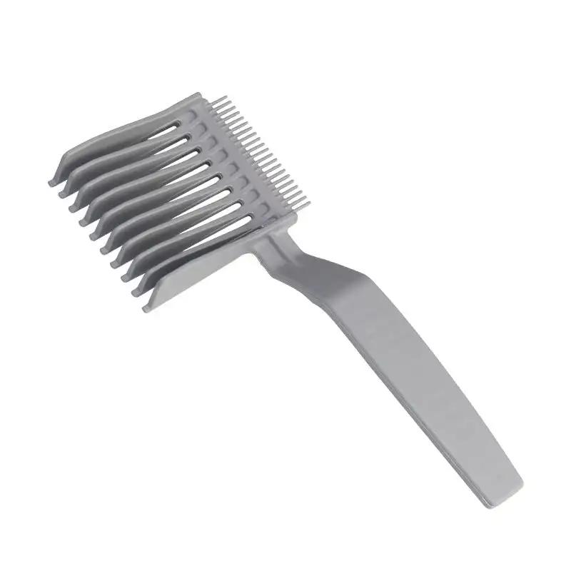Men's gradient hairstyle comb hair cutting tool professional hair comb styling tools men flat top guide comb haircut clipper