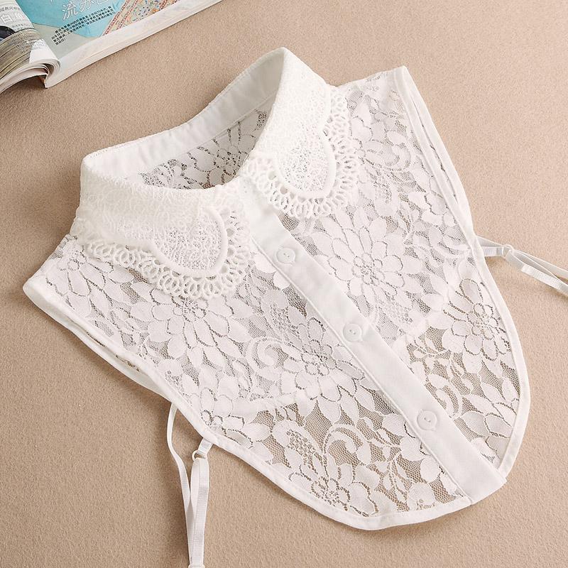 Perfekte Übereinstimmung Weißer Falscher Kragen Spitze Falscher Kragen Hemd Abnehmbare Kragen Für Frauen Falsche Bluse Halsbekleidung Bekleidungszubehör Nep Kragen
