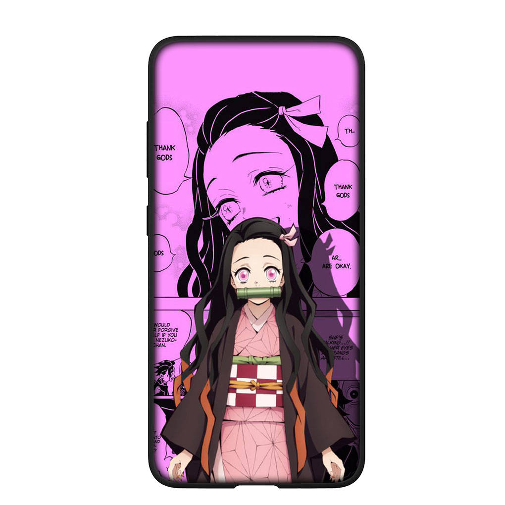 Handyhülle für Samsung Galaxy S25 S24 S23 iPhone 16 15 Xiaomi Redmi Note 14 13 12 16E 11 Pro Max OPPO Moto Huawei Kokushibo Nezuko Demon Slayer Hülle
