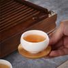 4 Pack Tea Cups Bamboos Coaster Heat Insulation Mat for Coffees and Wine Enthusiasts Beverage Cups Heat Insulation Pad