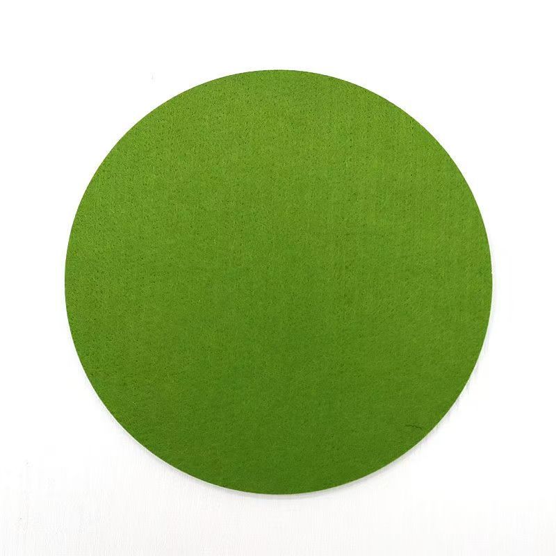 

5PCS Round Felt Coaster Dining Table Protector Pad Heat Resistant Cup Mat Coffee Tea Hot Drink Mug Placemat Kitchen Accessories 5PCS-No Engraving