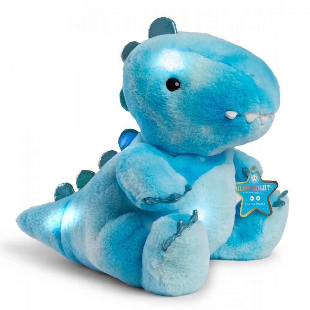 [toytron] FAO Schwarz Мерцающее Небо Пищащий Плюшевый Динозавр (30см)