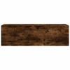 Bathroom Wall Cabinet Smoked Oak 100x25x30 Cm Wood Based Material