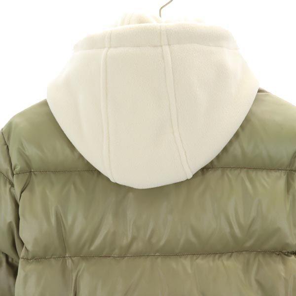 DUVETICA Down jacket 42 Khaki Fleece hood Women Used