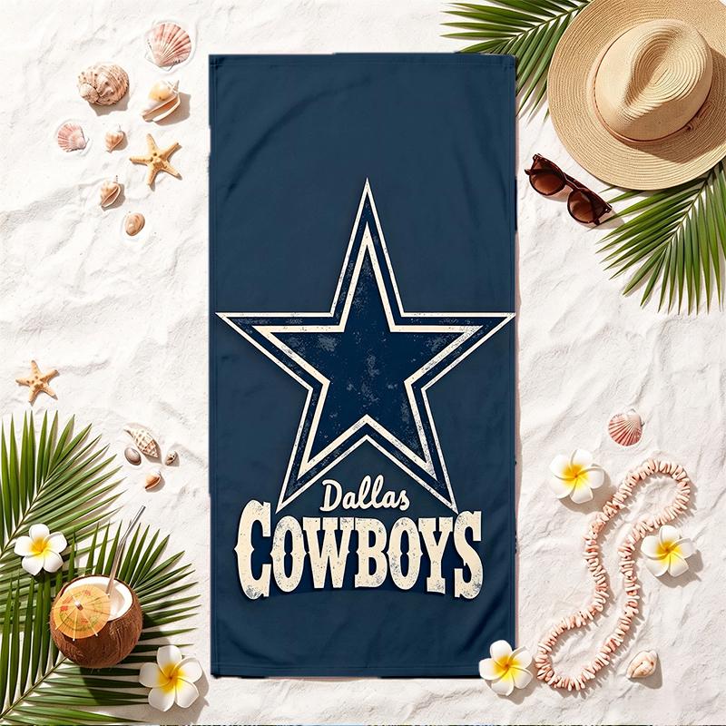 Dallas Cowboys Soft Beach Towel Stylish Beach Pool Towel for Summer Seaside Vacation Travel