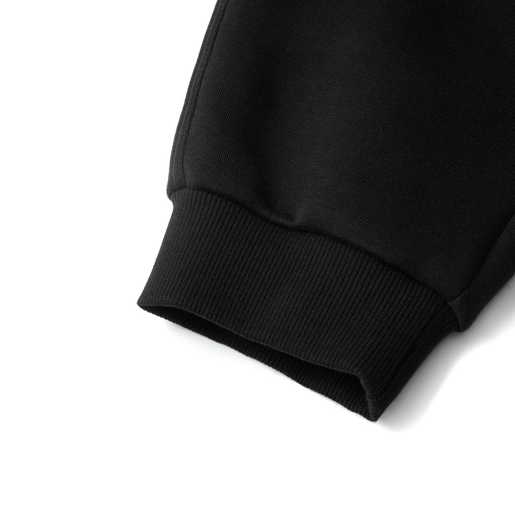 Li Ning Daily Prosperity Series Simple Cny Versatile Loose Fit Cuffed Casual Pants Men Pants Black AKLV097-2