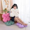 Four Leaf Clover Plush Seat Cushion With High Resilience Filling For Home And Office Comfort