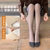 Stockings Female Natural Skin Bare Leg Artifact Thickened Flesh-Colored Pantyhose Double-Layer Fake Meat-Through Leggings Pantyhose Black Silk