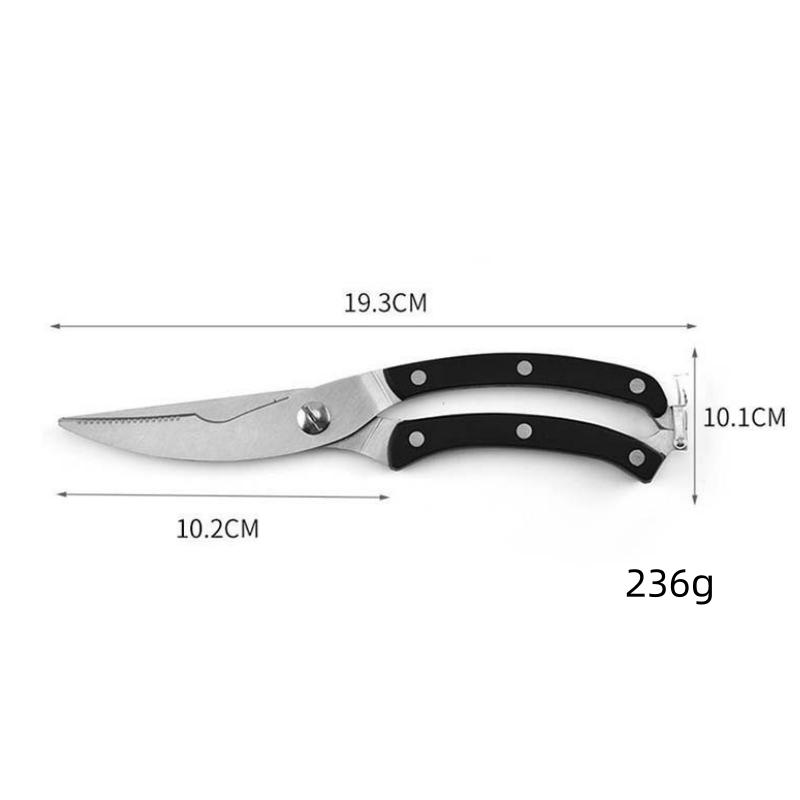 

Острые ножницы для куриных костей, многофункциональные кухонные ножницы из нержавеющей стали с деревянной ручкой, ножницы для разделки рыбы Plastics Handle