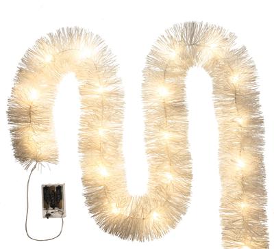 Christmas Tree Led String, White, Battery-Powered, For The Christmas Tree, 6 Meters
