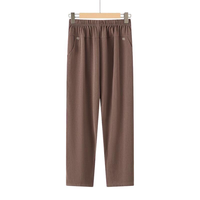 Hodo Women's Elastic Waist Casual Straight-Leg Pants