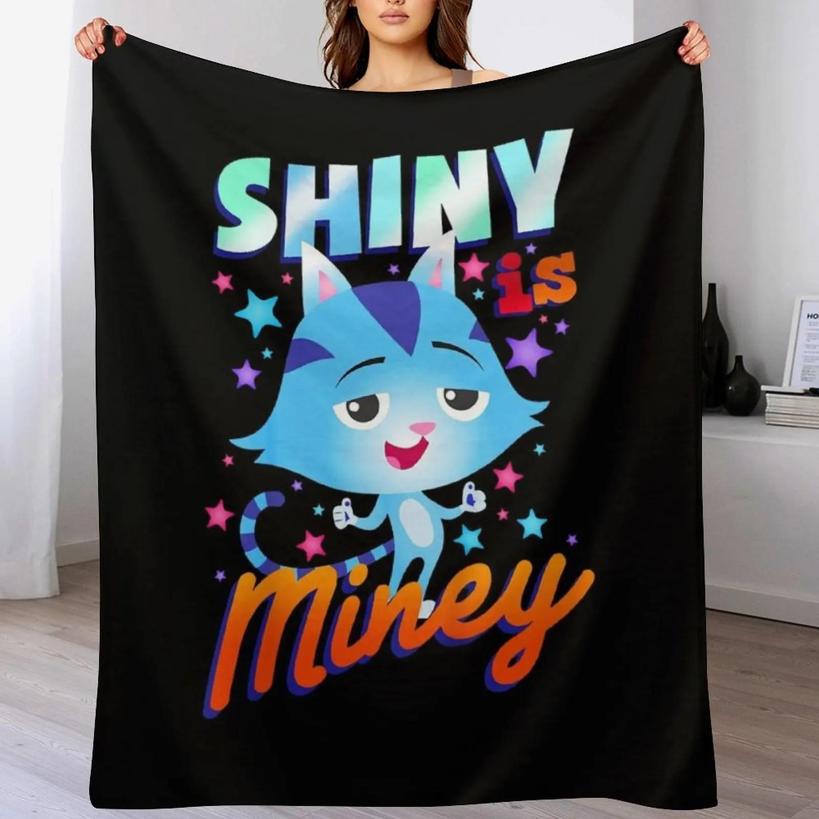 

Kids Gabbys Dollhouse CatRat Shiny Is Miney TShirt Throw Blanket Air Conditioner Soft Blanket for Office Home 102x76cm(40x30in)