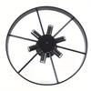 Industrial Style Carriage Wheel Chandelier for Kitchen or Bar Ceiling Lighting