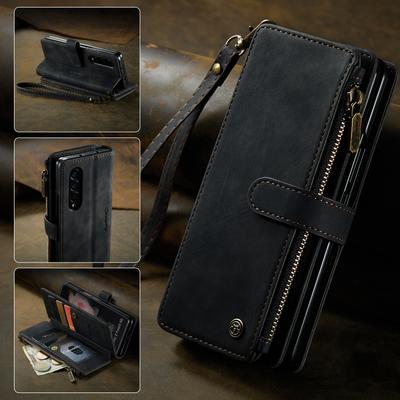 Standhouder Volledige Bescherming Lederen Portemonnee Case Voor Samsung Galaxy Z Fold 4 Fold4 Fold 3 5g Fold3 s23 Ultra S22 Plus S21 Fe