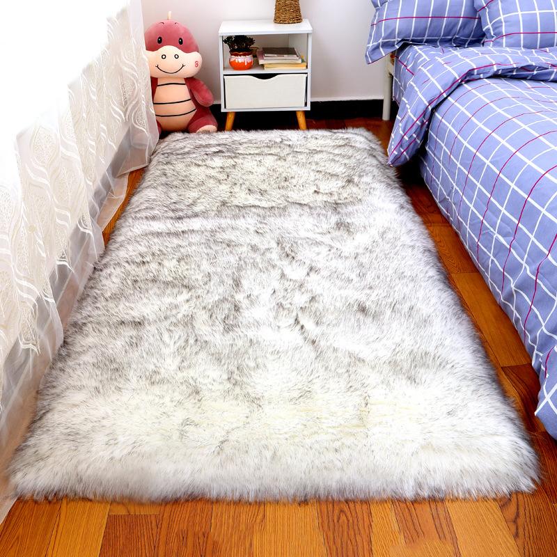 Faux Fur Carpet for Living Room Soft Imitation Sheepskin Rugs Bedside Floor Cushion Plush Fluffy Artificial Wool Mat Home Decor