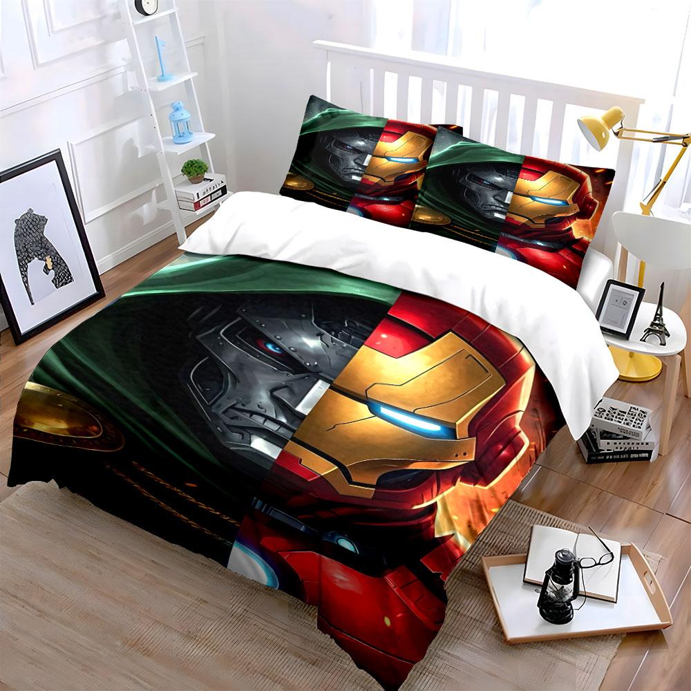 "Dual Heroes Clash Elegance" Bedding sets Duvet covers Pillowcases(1* Duvet Cover 2* Pillowcases without duvet insert)
