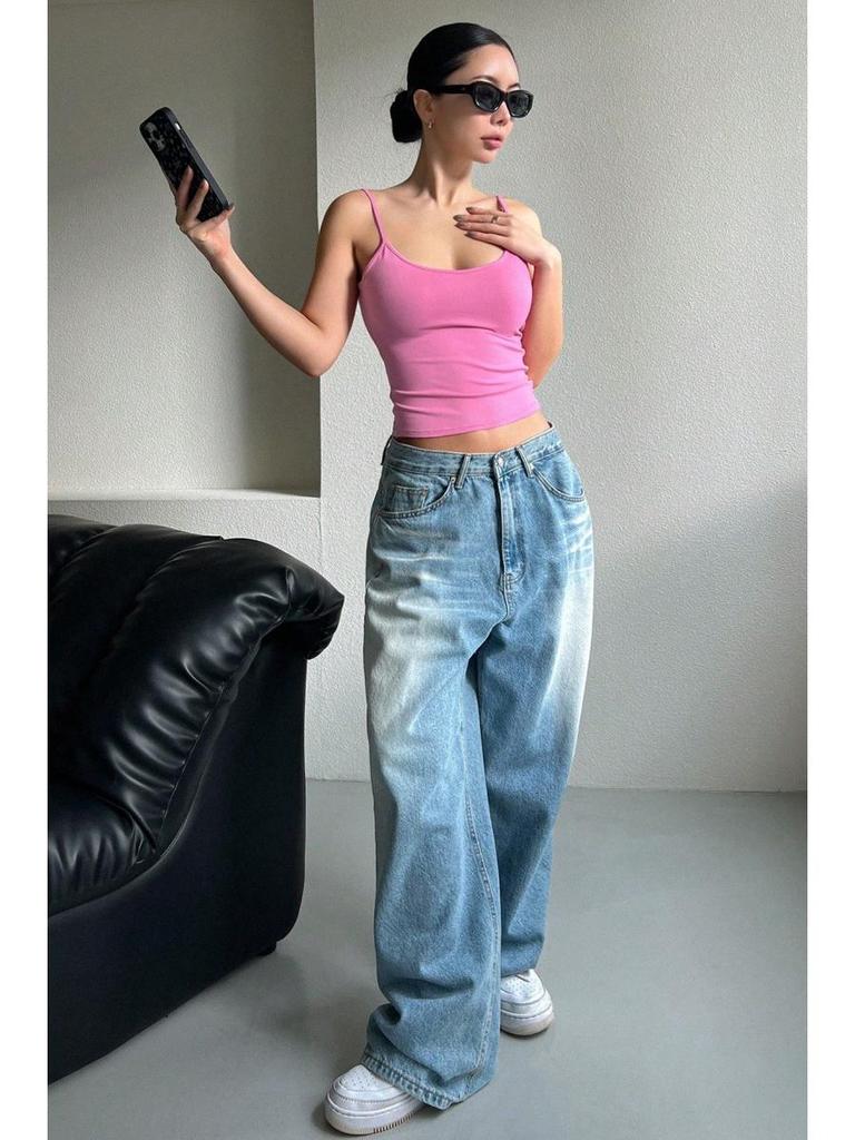 2026 European Women's Solid Color Backless Camisole