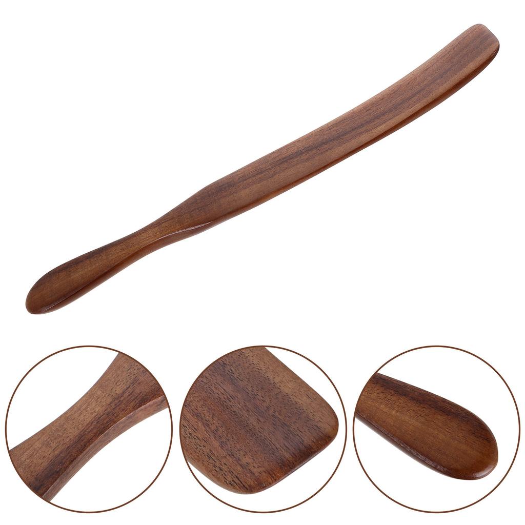 1pcs 28cm Long Handle Spatula For Cooking Utensil Wood Spatula Turner Kitchen Cooking Utensil Wooden Tool Baking Pastry Shovel