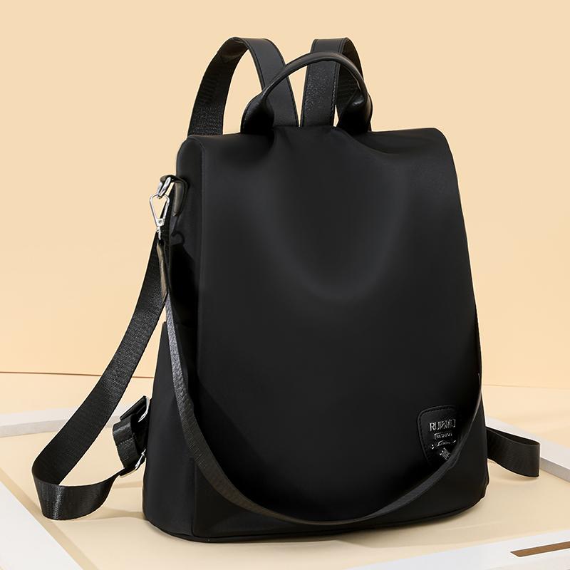 Diebstahlsicherer Rucksack Damen-Rucksack aus Nylongewebe mit großer Kapazität, leichte Umhängetasche