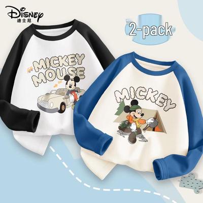 Kids' 2-Pack Cotton Long-Sleeve T-Shirt Set