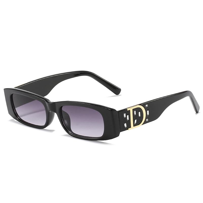 

Fashion Luxury Brand Sunglasses Women Small Designer Vintage Glasses D Logo Gradient Oculos De Sol красный