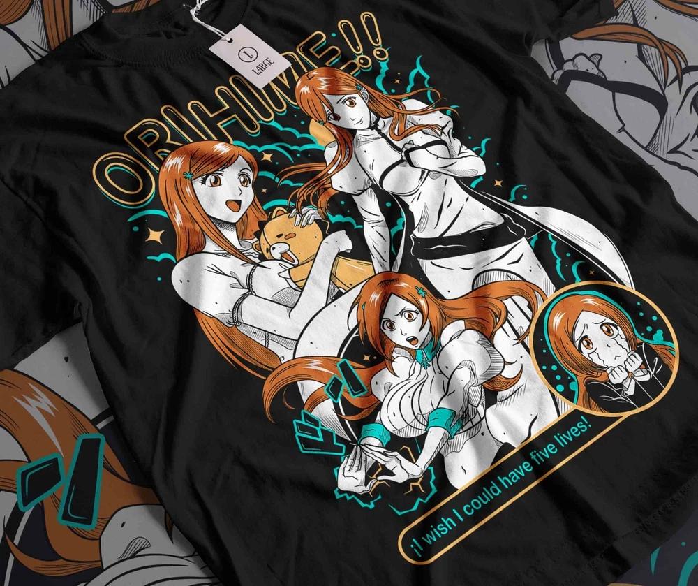 Orihime Inoue TShirt Zaraki Kenpachi Bleach Anime Ichigo Aizen Shirt All Size S