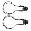 Bulb Clip Adapter Metal Wire Rust Proof Clip On Bulb Lampshade Holder with Finial Top for Table Lamp Floor Lamp 2pcs