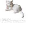 3D Printed Cat Statue, Small Holding Face Cat Figurine, Cute Animal Sculpture for Office Desk Decor, Gifts for Cats Lovers