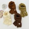 Winter Warm Knitted Wool Soft Scarf Women Solid Color Korean Fashion Style Skinny Autumn Winter Travel Casual Long Scarf New