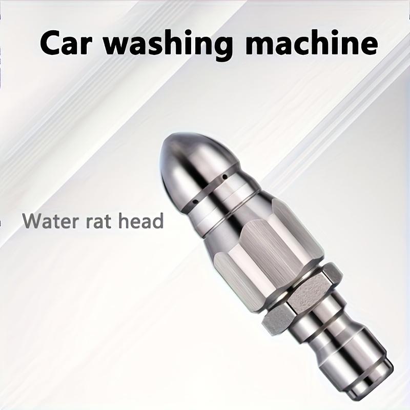 1/4 Inch High-Pressure Water Jetting Hose Nozzle, 5000 PSI, Quick Connect Drain Clog Remover, Non-Electric Manual Operation
