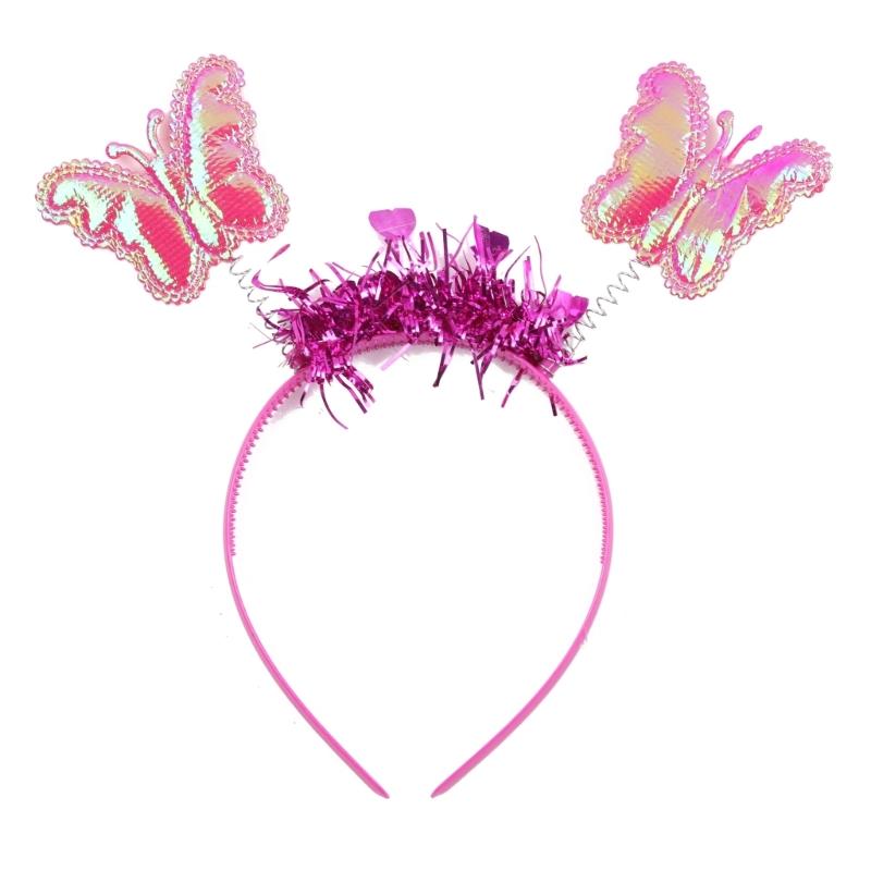 Cute Dreamlike Fairy Princess Angel Wand Butterfly-Wing Tutu Headband Birthday Party Halloween Cosplay-Costume Props