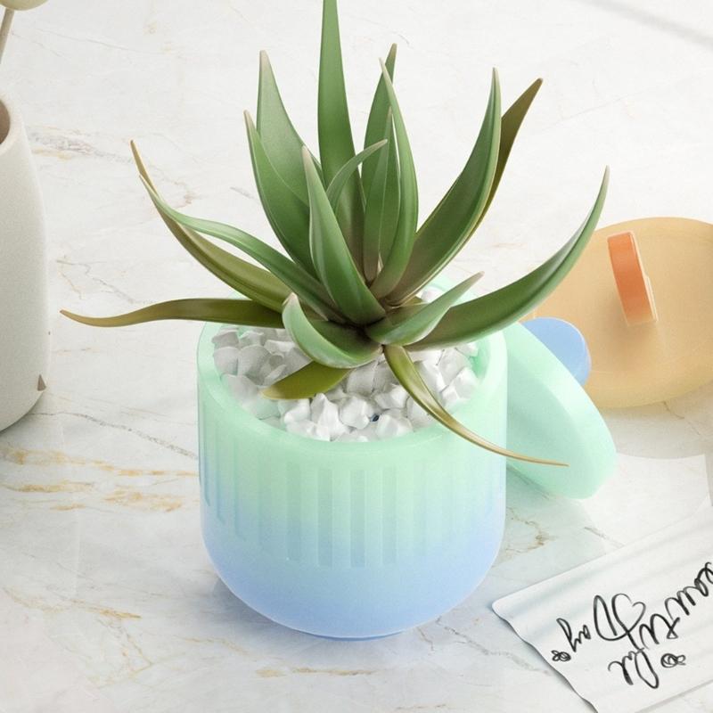 Silikonová úložná forma Formy na šperkovnici Formy na skladování forem na pryskyřice Formy s víkem Formy na pohár na svíčku pro kutily