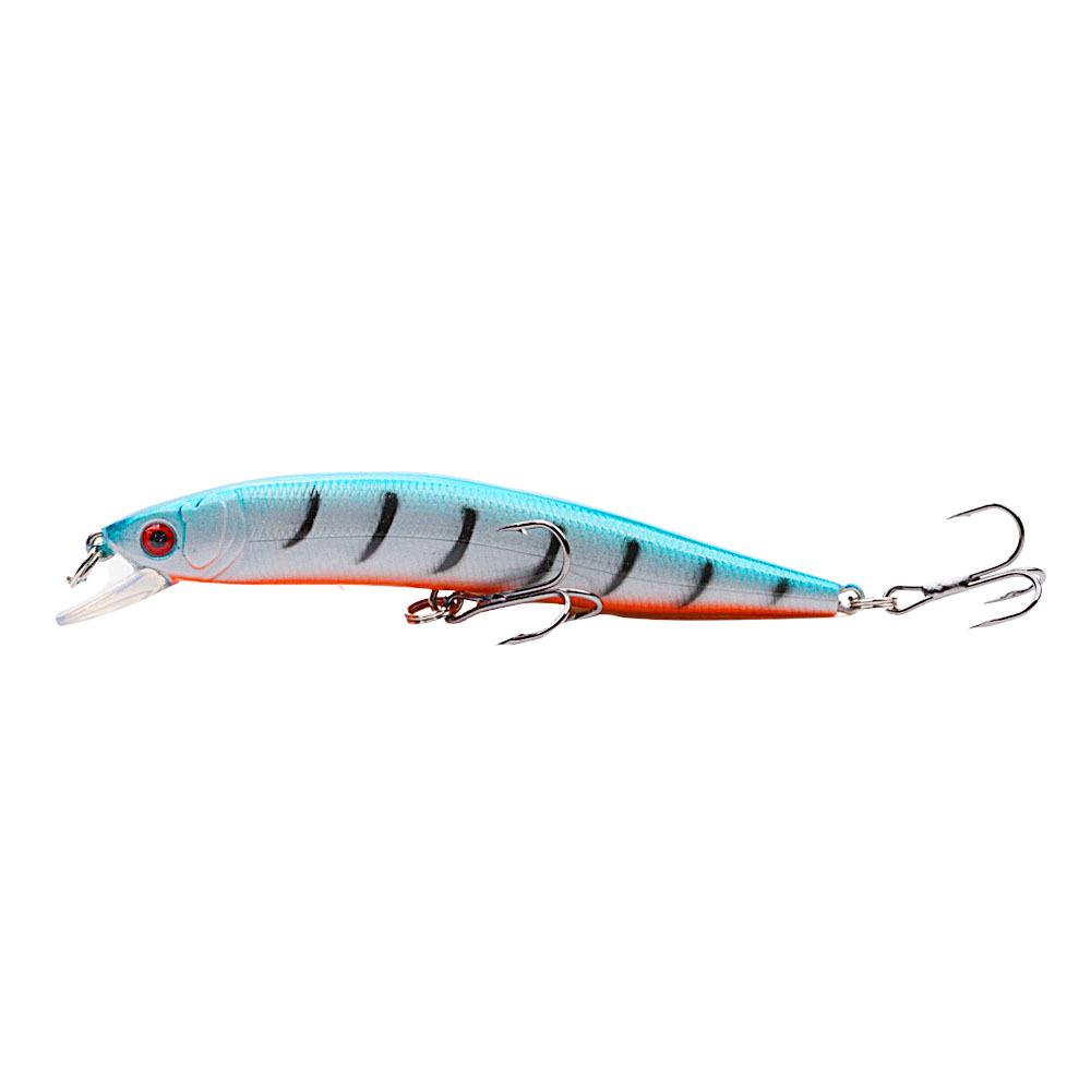 Colorful Rattling Minnow Lure: 10cm/8.3g Bass Simulation Bait with Ten Colors for Long Cast Fishing