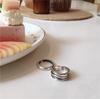 925 Sterling Silver Cross Wrap Multi-Layer Ring ins Cold Wind Versatile Open Ring