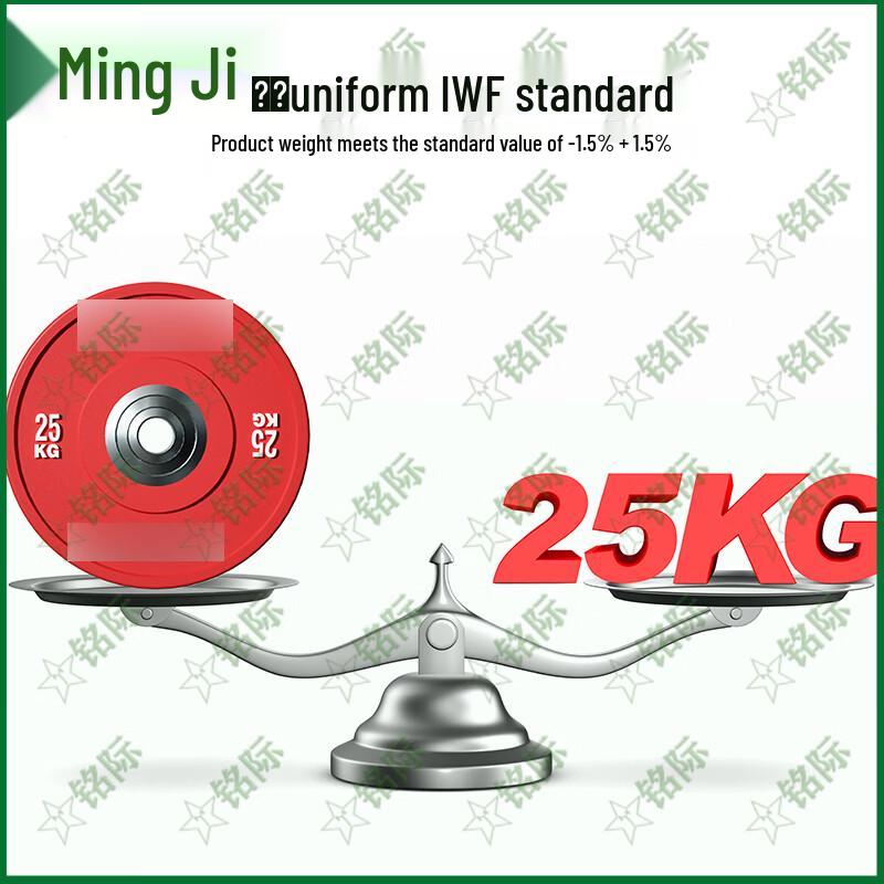 Mingji Colored Rubber Barbell Plates