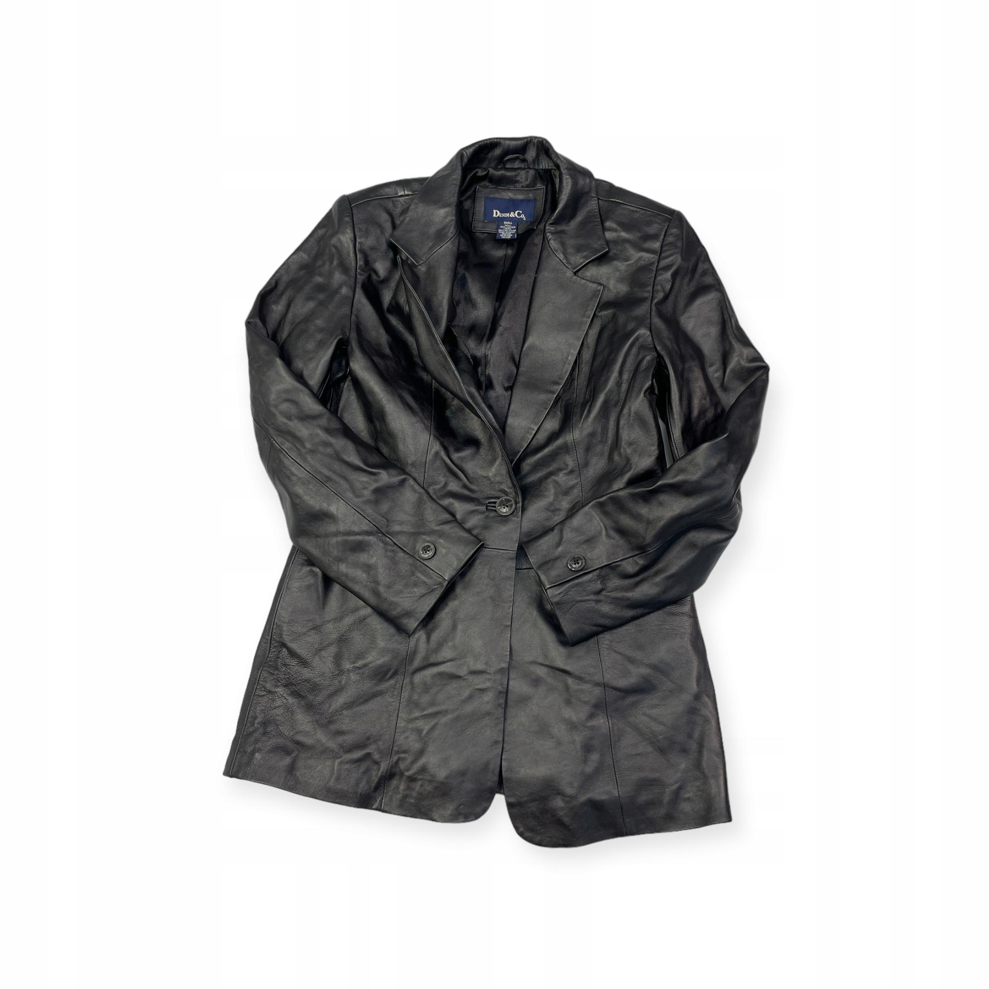 

Women s leather jacket black Denim & Co S - Used