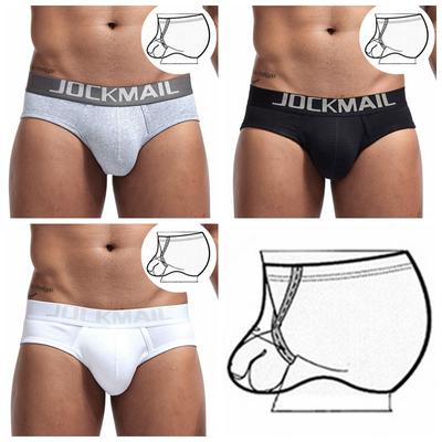 Slips Atmungsaktive, weiche Baumwolle Low Rise Herrenunterwäsche mit Größenverstellbarem Ring an der Innenseite Herrenmode-Sportslips