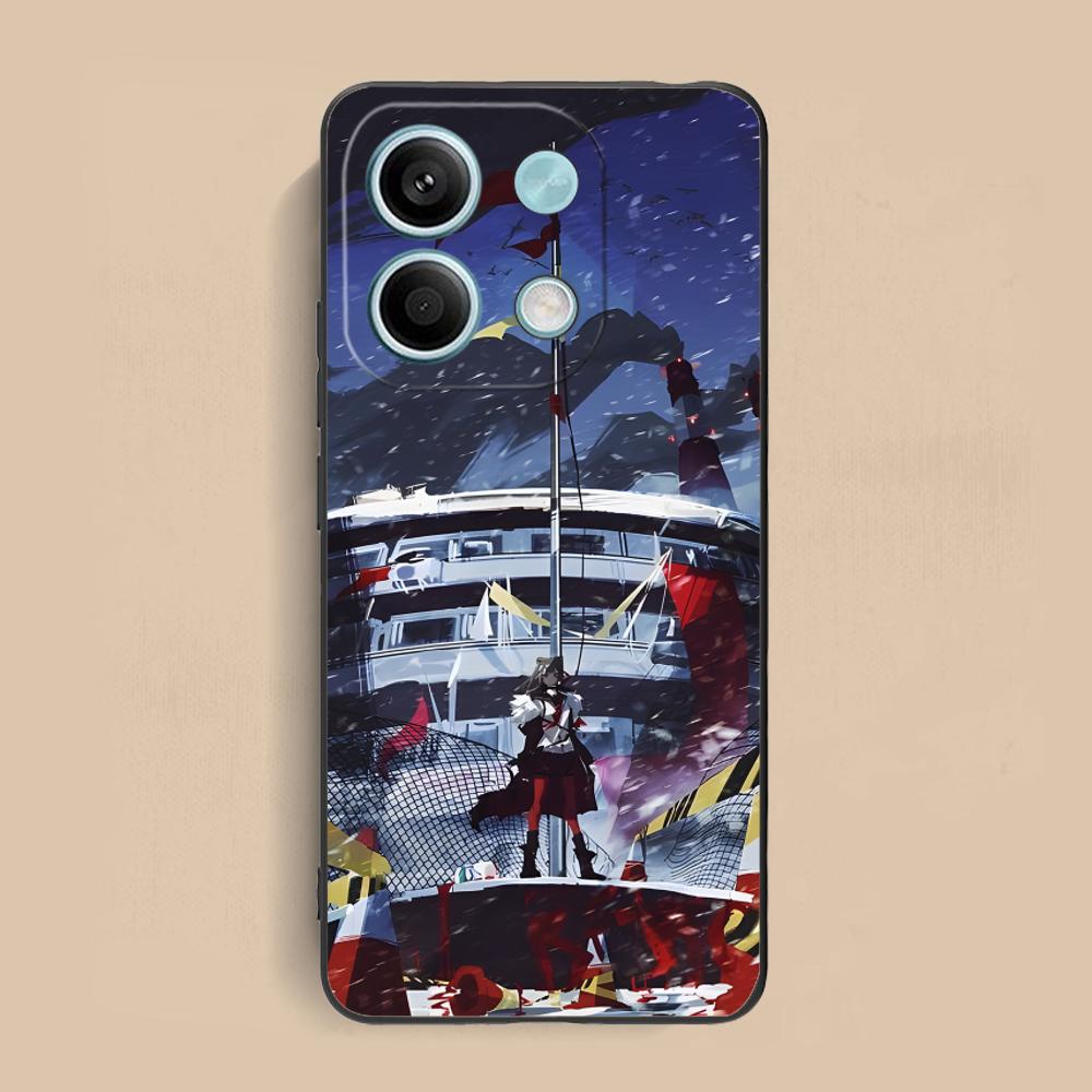 Arknights Zima Matte TPU Mobile Phone Case for Xiaomi Redmi Note 14 13 12 11 S Pro Plus 4G 5G Colorful Printing Cover