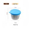 Reusable Sauce Cup with Macaron Lid - 304 Stainless Steel, 40/50/70ML, Portable Dipping or Seasoning Dish.