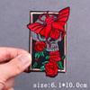 Hip Hop Punk Embroidery Patch Iron On Patches For Clothing Skull Animal Embroidered Patches For Clothes Stripe Badges Stickers